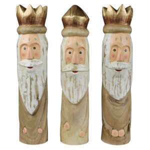 Wood Kings Set of 3 by HomArt