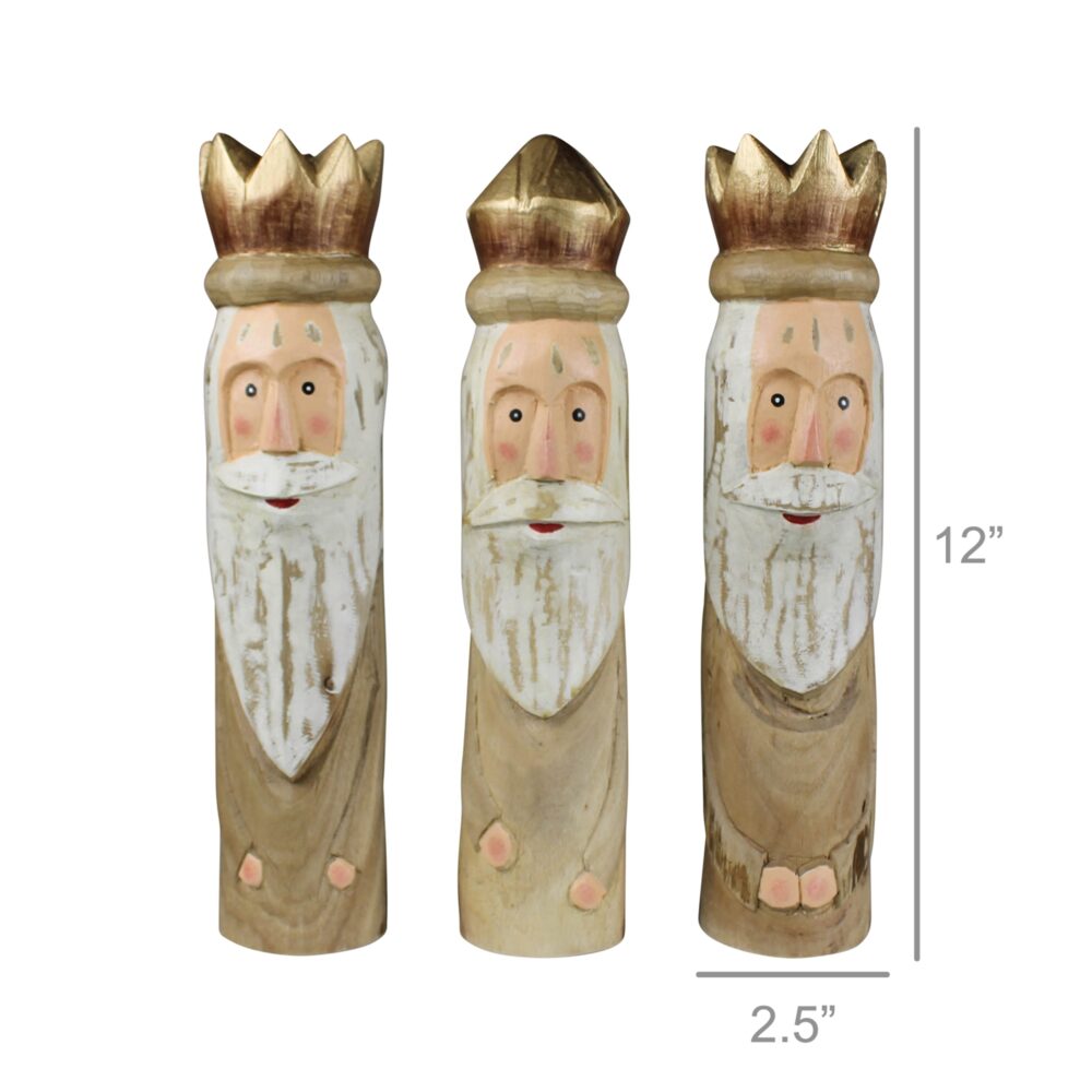 Wood Kings Set of 3 by HomArt - Image 3