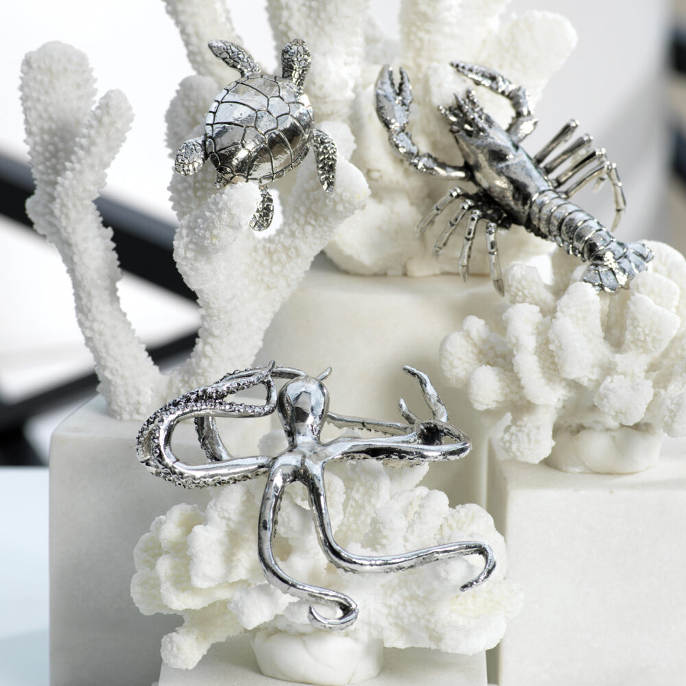 Decorative Silver Octopus Figurine by Zodax - Image 2