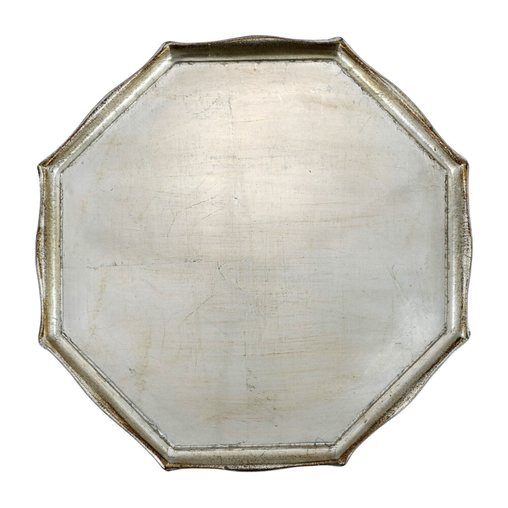 Florentine Wooden Accessories Platinum Octagonal Tray by VIETRI