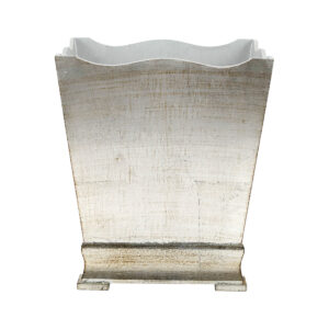 Florentine Wooden Accessories Platinum Waste Basket by VIETRI