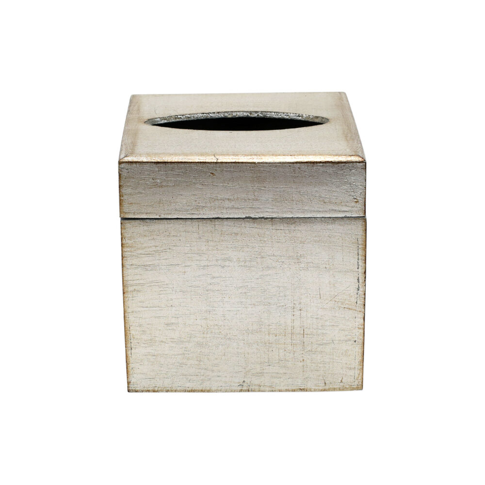 Florentine Wooden Accessories Platinum Tissue Box by VIETRI