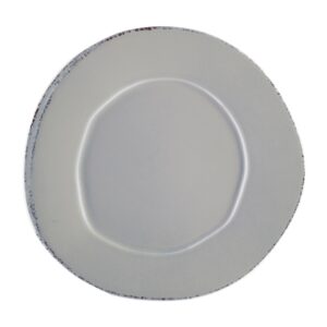 Lastra Gray American Dinner Plate by VIETRI