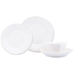 Lastra White Four-Piece Place Setting by VIETRI