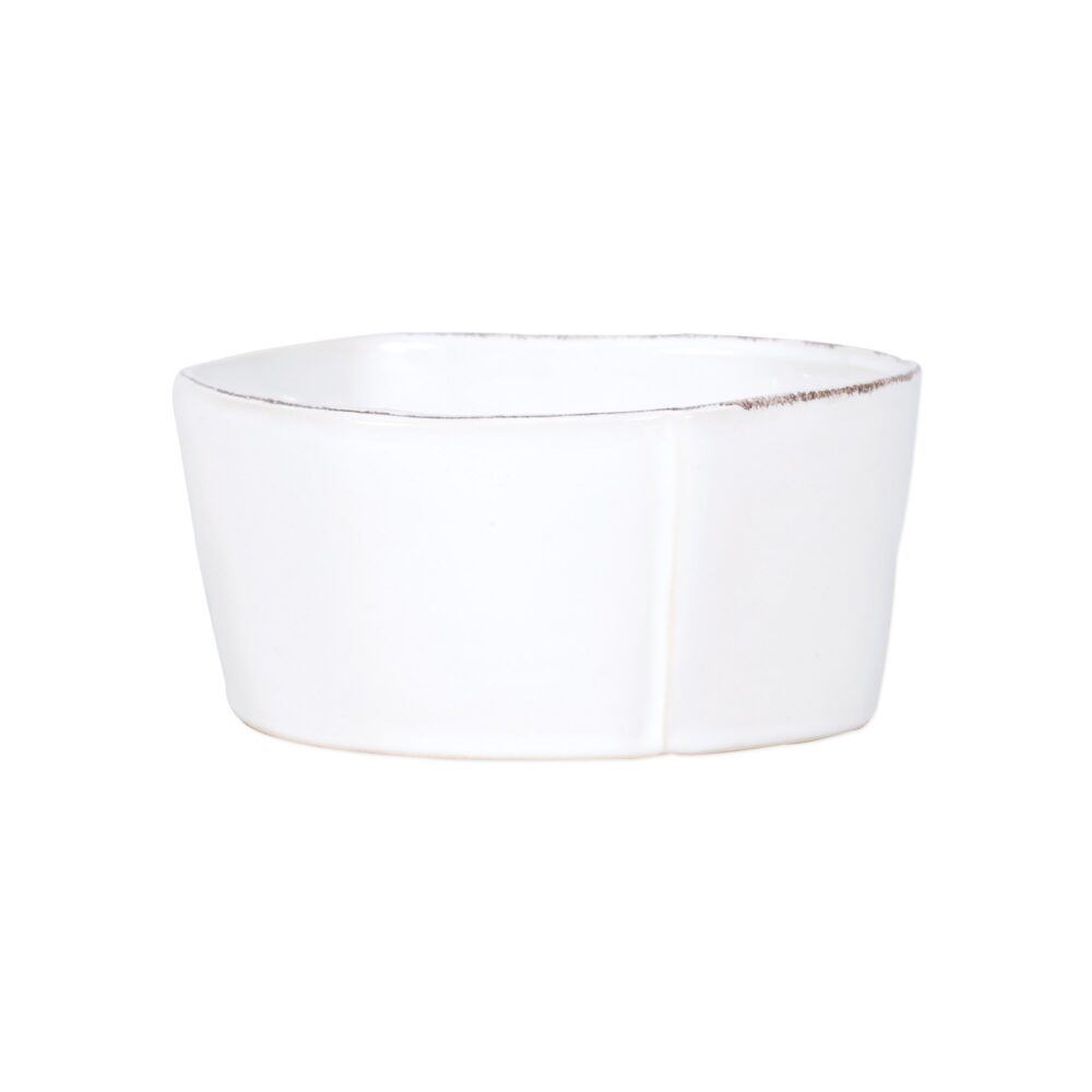 Lastra White Medium Serving Bowl by VIETRI
