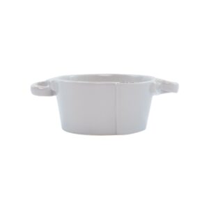 Lastra Light Gray Small Handled Bowl by VIETRI