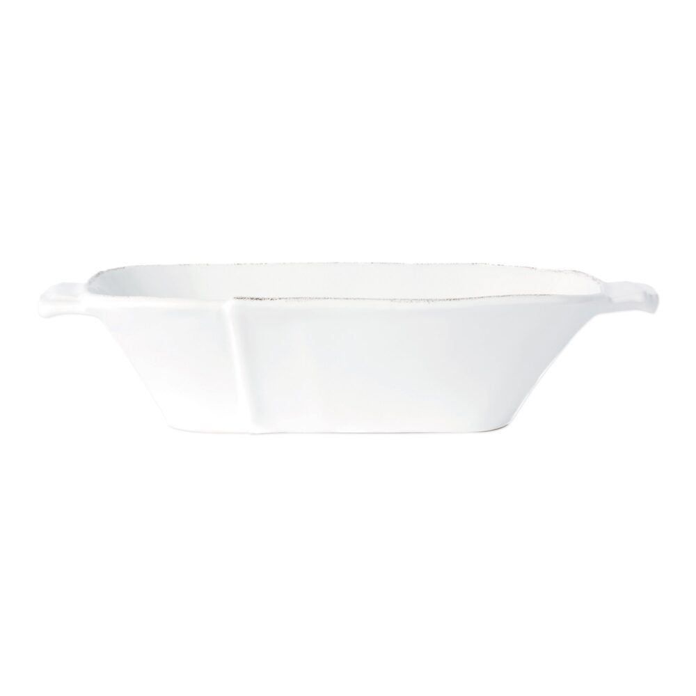 Lastra White Medium Au Gratin by VIETRI
