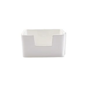 Lastra White Cocktail Napkin Holder by VIETRI