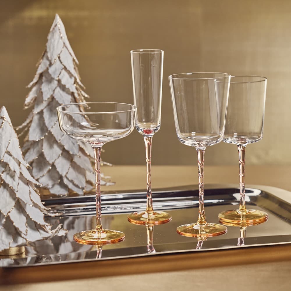 Christmas Tree Wine Glasses Set of 4