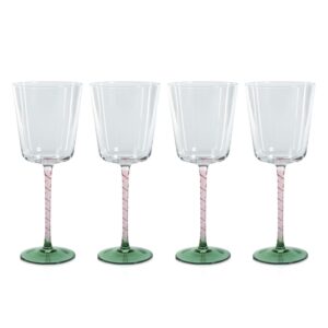 Sachi Red Wine Glasses, Set of 4 by Zodax