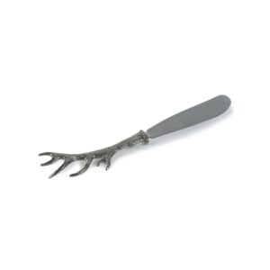 Malachi Antler Design Pewter Butter & Cheese Knife by Zodax