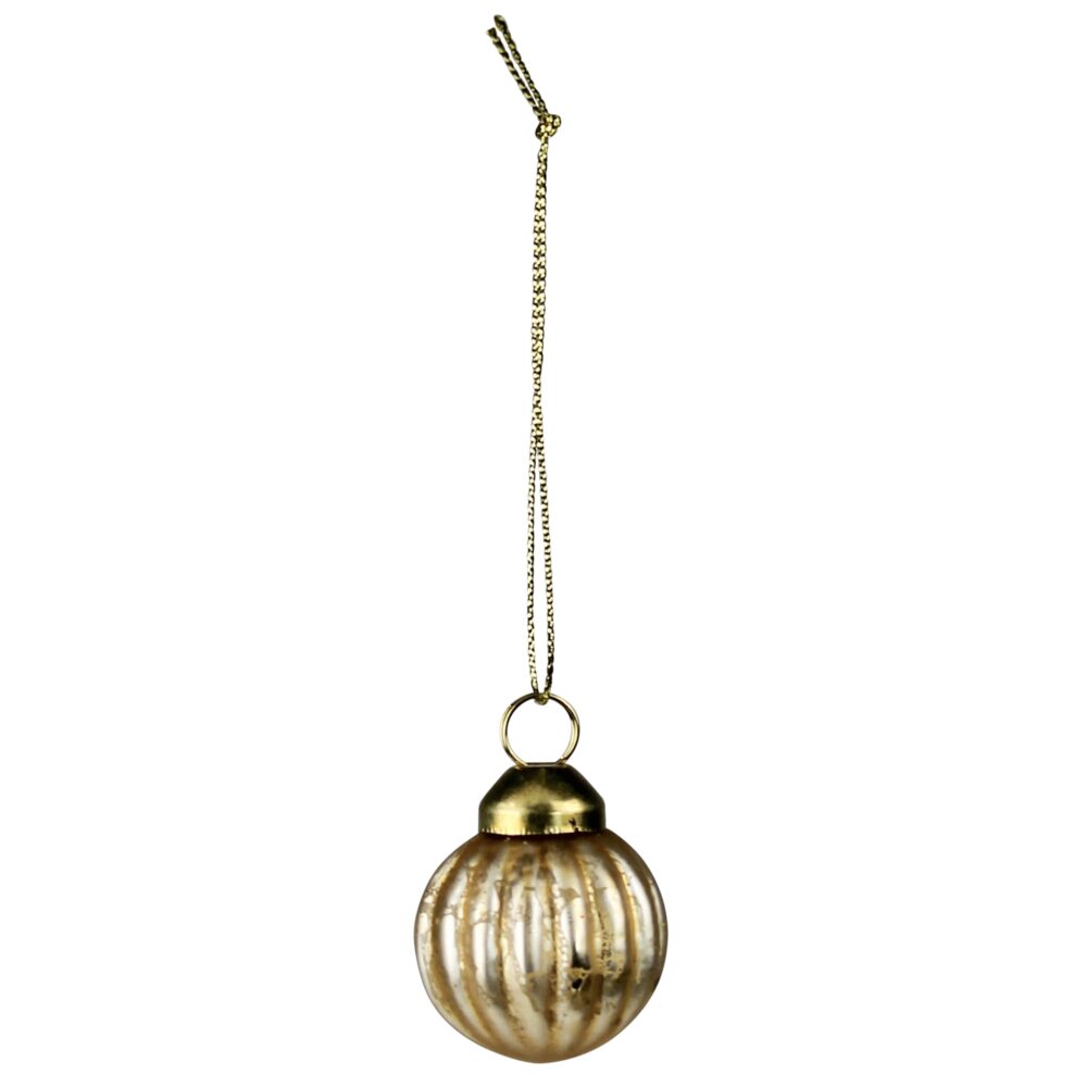 Gold Glass Ornaments Set of 8 by HomArt - Image 3
