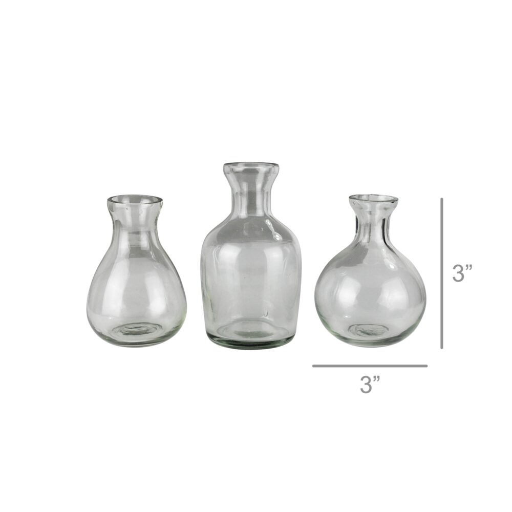 Sperry Glass Vases Set of 3 by HomArt - Image 2