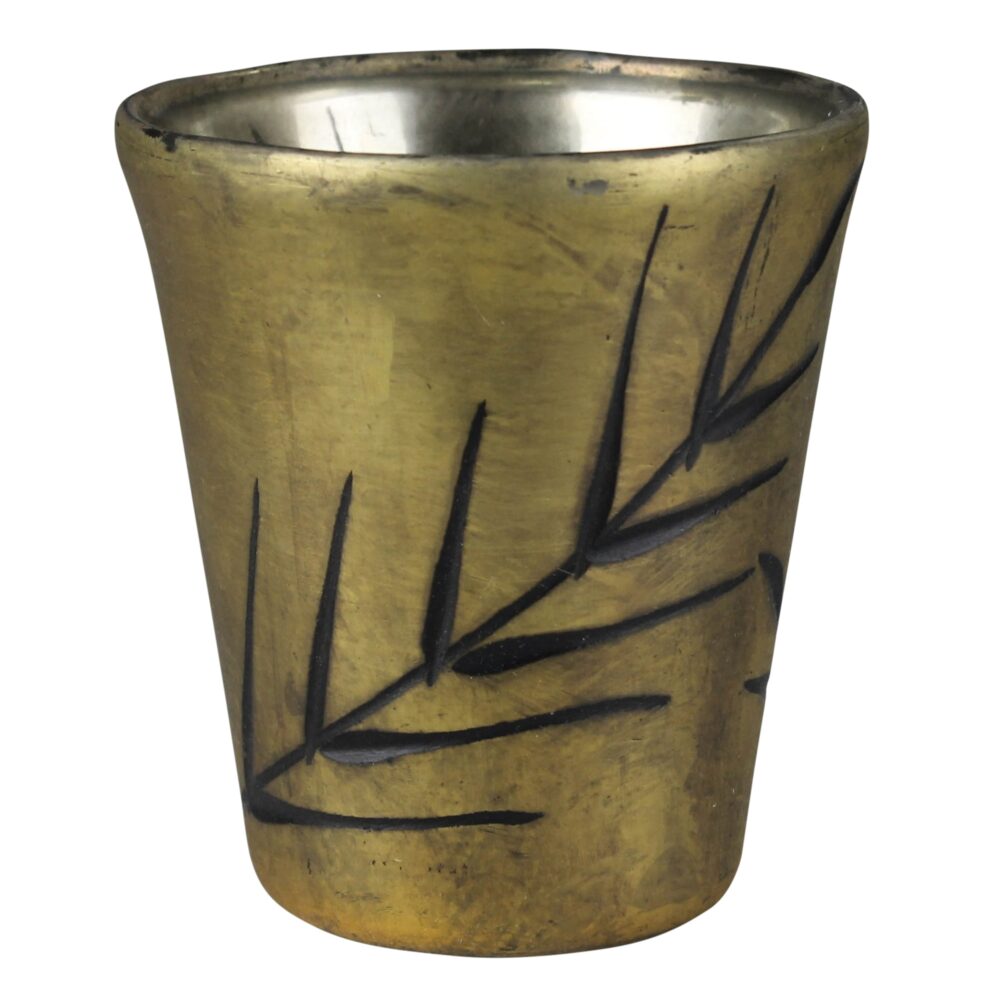 Robles Gold Glass Votive Set of 4 by HomArt