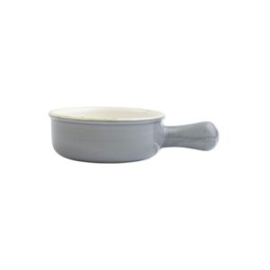 Italian Bakers Gray Small Round Baker with Large Handle by VIETRI