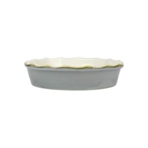 Italian Bakers Gray Pie Dish by VIETRI