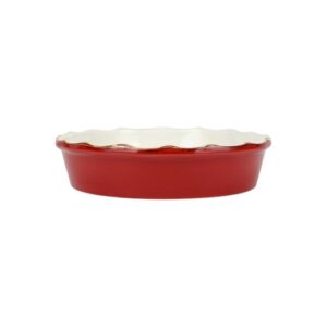 Italian Bakers Red Pie Dish by VIETRI