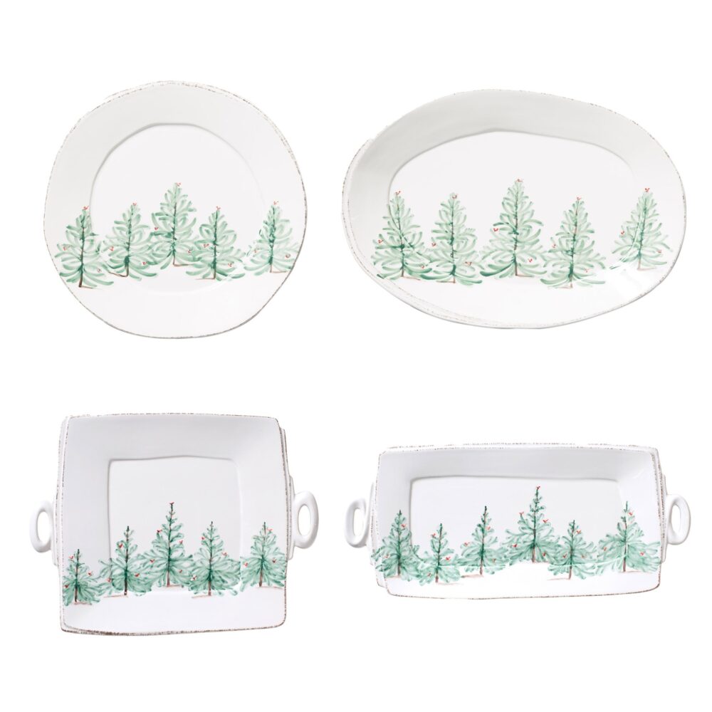 Lastra Holiday 4-Piece Serveware Set by VIETRI