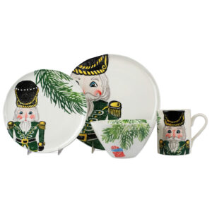 Nutcrackers Green Four-Piece Place Setting by VIETRI