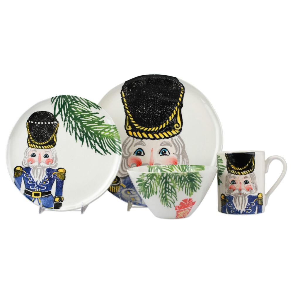 Nutcrackers Blue Four-Piece Place Setting by VIETRI