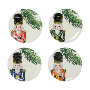 Nutcrackers Assorted Salad Plates - Set of 4 by VIETRI
