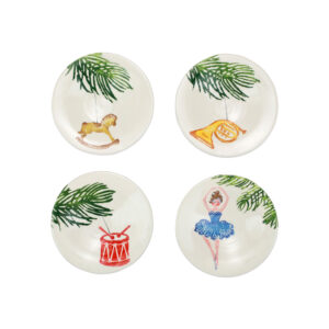 Nutcrackers Assorted Canape Plates - Set of 4 by VIETRI