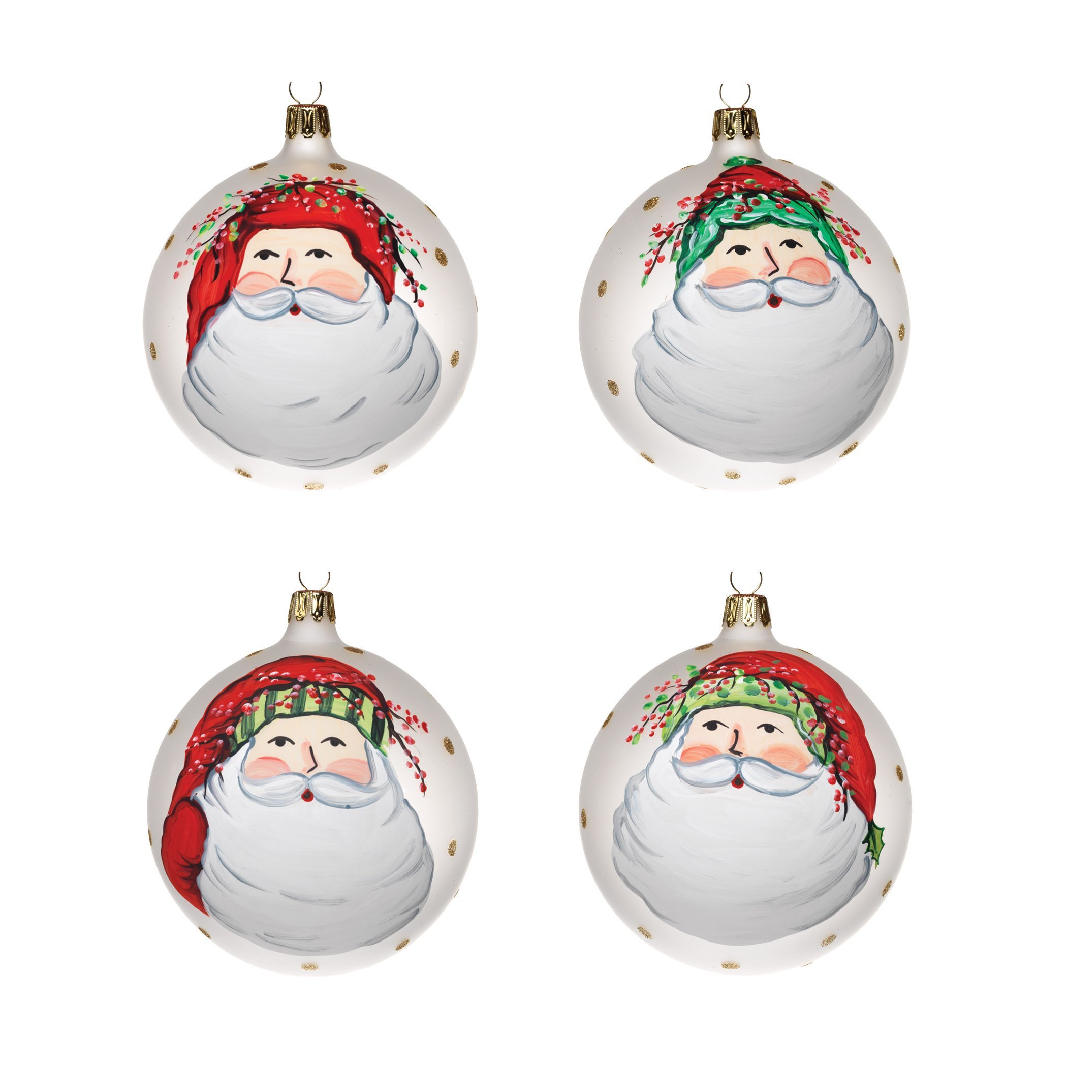 Old St. Nick Assorted Ornaments - Set of 4 by VIETRI