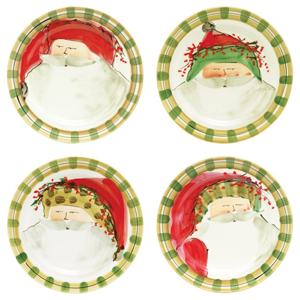 Old St. Nick Assorted Dinner Plates - Set of 4 by VIETRI