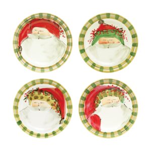 Old St. Nick Assorted Round Salad Plates - Set of 4 by VIETRI