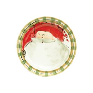 Old St. Nick Round Salad Plate - Red Hat by VIETRI