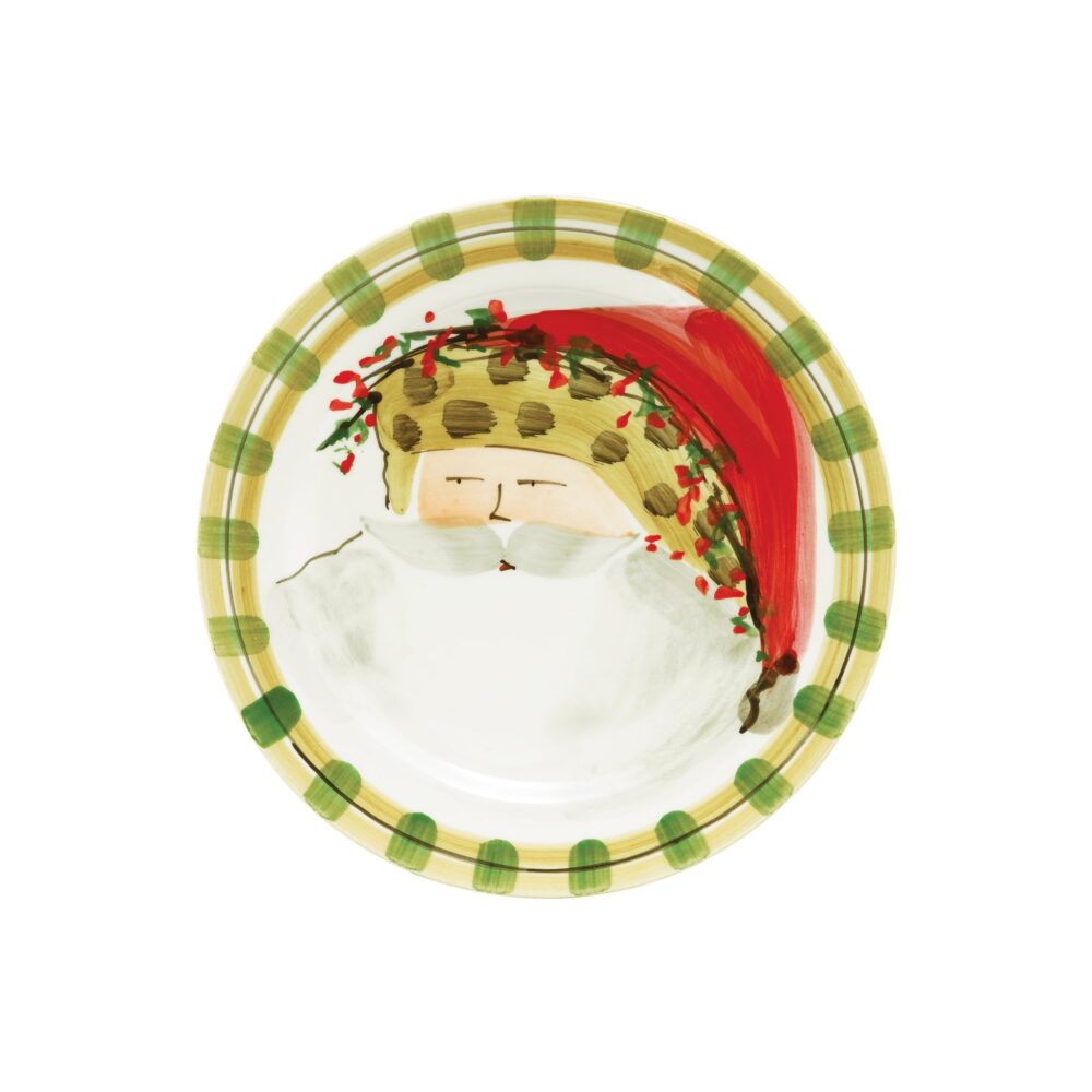 Old St. Nick Round Salad Plate - Animal Hat by VIETRI