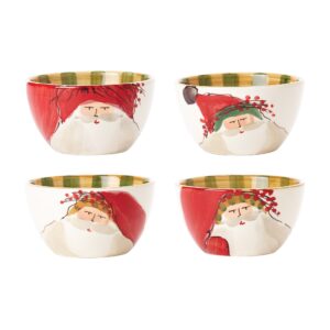 Old St. Nick Assorted Cereal Bowls - Set of 4 by VIETRI