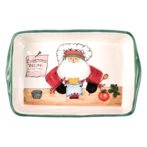 Old St. Nick Rectangular Baker w/ Chef by VIETRI