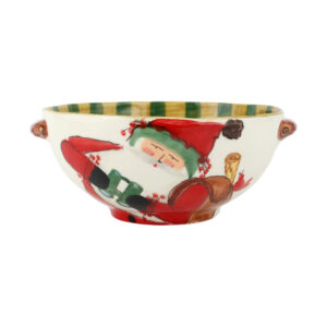Old St. Nick Handled Bowl w/ Bird Watcher by VIETRI