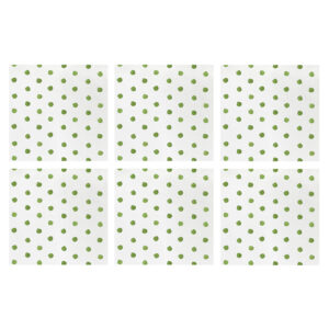 Papersoft Napkins Dot Green Cocktail Napkins (Pack of 20) - Set of 6 by VIETRI