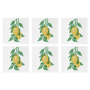 Papersoft Napkins Limoni Cocktail Napkins (Pack of 20) - Set of 6 by VIETRI
