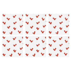 Papersoft Napkins Red Bird Cocktail Napkins (Pack of 20) - Set of 6 by VIETRI