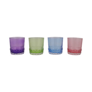 Deco Assorted Short Tumblers - Set of 4 by viva VIETRI
