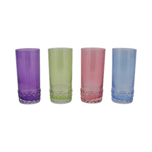 Deco Assorted Tall Tumblers - Set of 4 by viva VIETRI