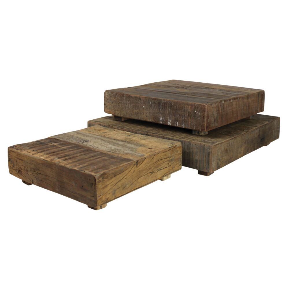 Lincoln Square Wood Risers Set of 3 by HomArt - Image 3