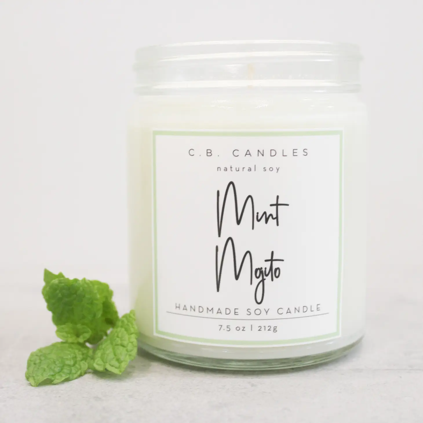 Mint Mojito Candle by C.B. Candles - Image 2