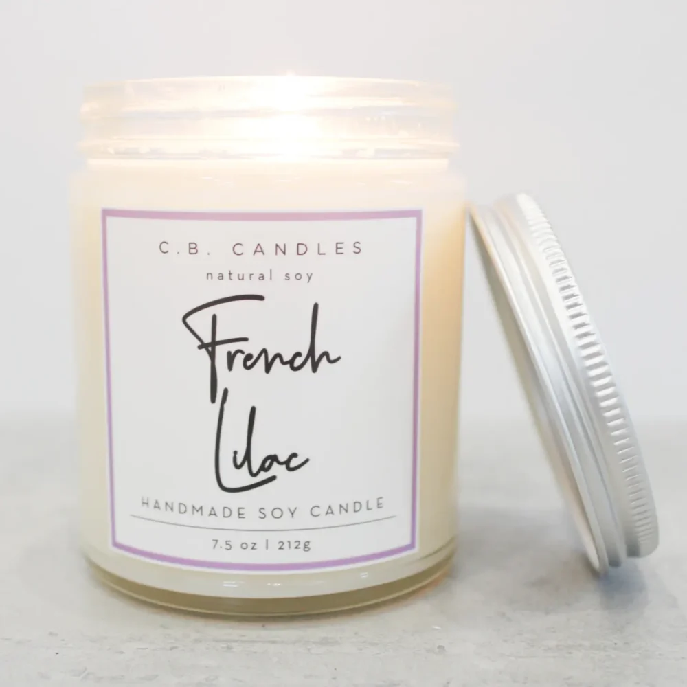 French Lilac Candle by C.B. Candles - Image 2