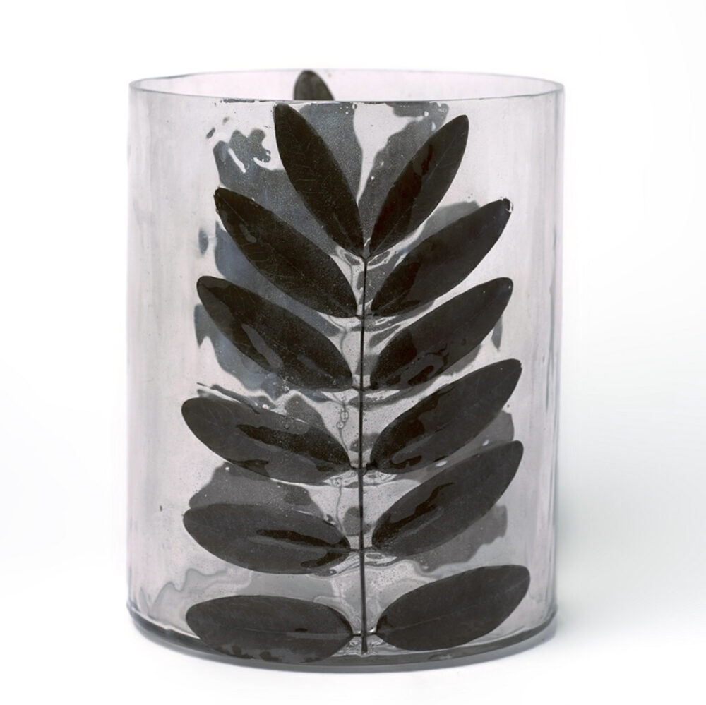 Glass Leaf Vase/Hurricane by BIDKhome
