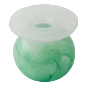 Miss Ellie Milk White and Jade Green Bud Vase by Abigails