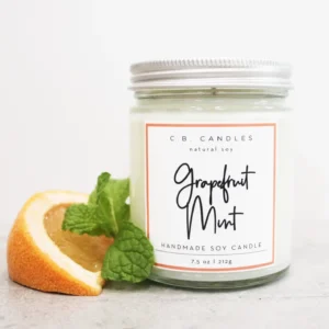 Grapefruit Mint Candle by C.B. Candles