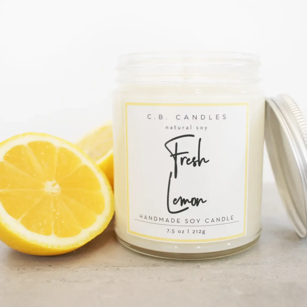 Fresh Lemon Candle by C.B. Candles - Image 2