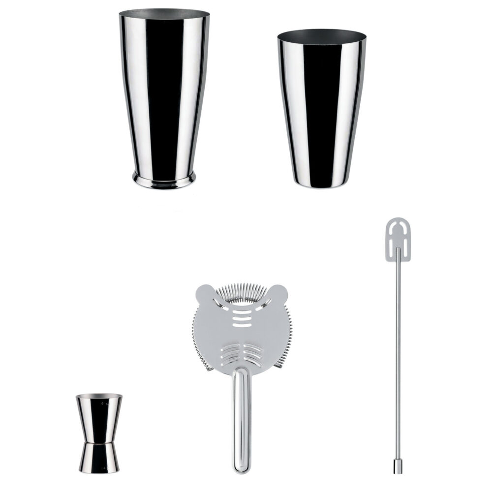 Boston Inox Stainless Cocktail Shaker Set by Alessi - Image 2