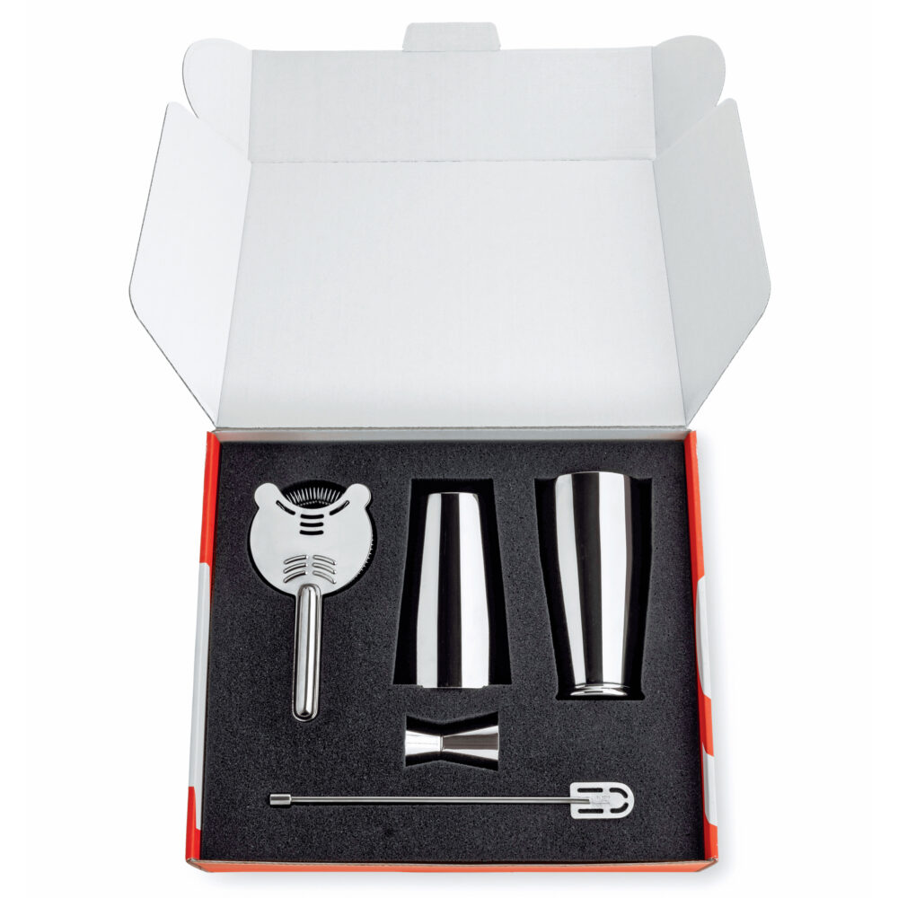 Boston Inox Stainless Cocktail Shaker Set by Alessi - Image 4