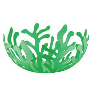 Mediterraneo Metal Decorative Bowl Green by Alessi