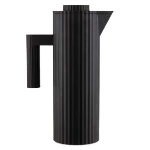 Plissé Thermo Insulated Carafe in Black by Alessi